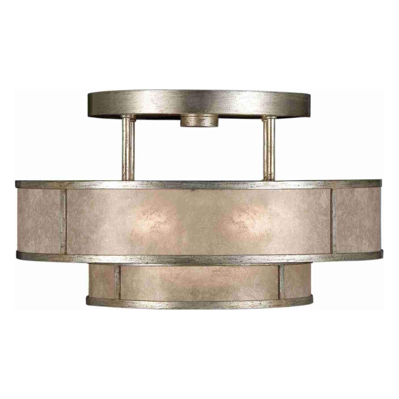 Fine Art Handcrafted Lighting - Singapore Moderne Semi Flush Mount - Lights Canada