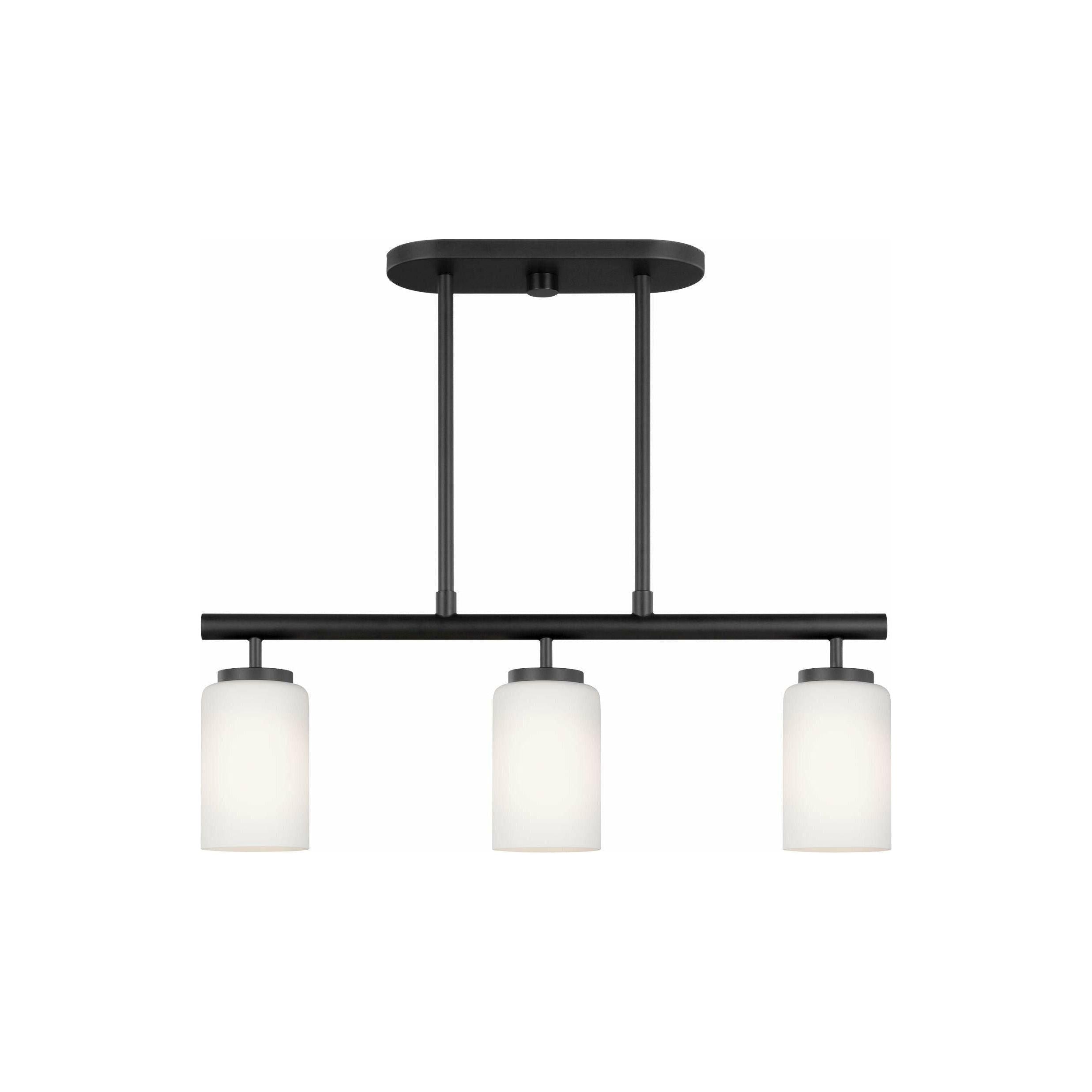 Generation Lighting - Oslo 3-Light Linear Suspension (with Bulbs) - Lights Canada