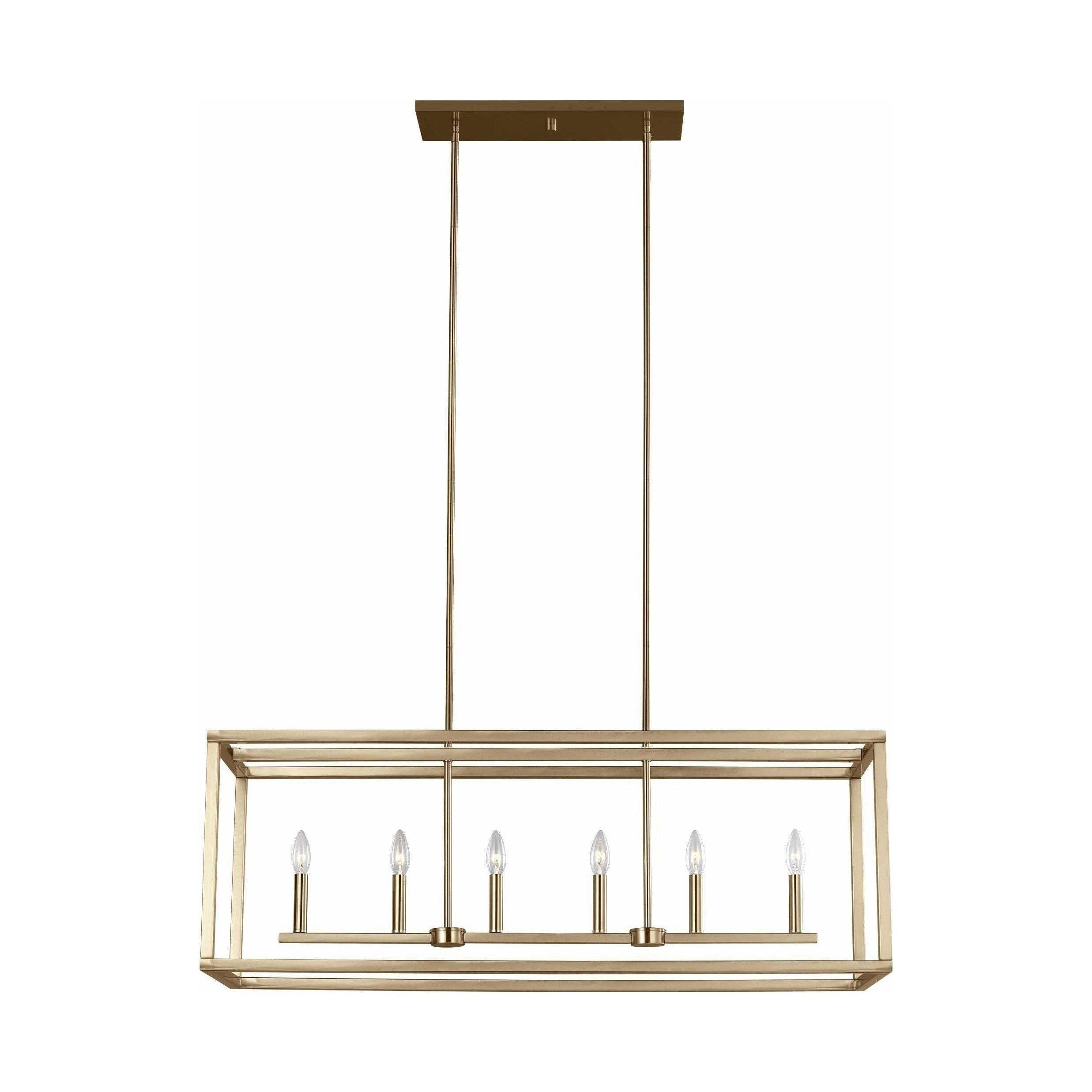 Generation Lighting - Moffet Street 6-Light Linear Suspension - Lights Canada