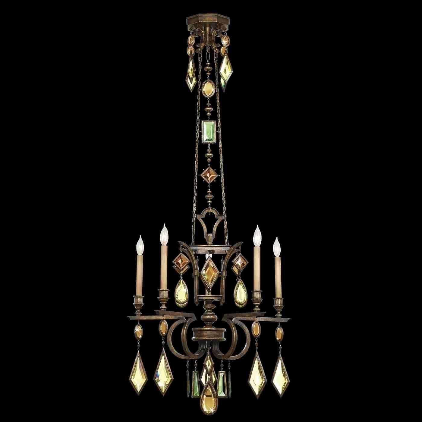 Fine Art Handcrafted Lighting - Encased Gems Chandelier - Lights Canada