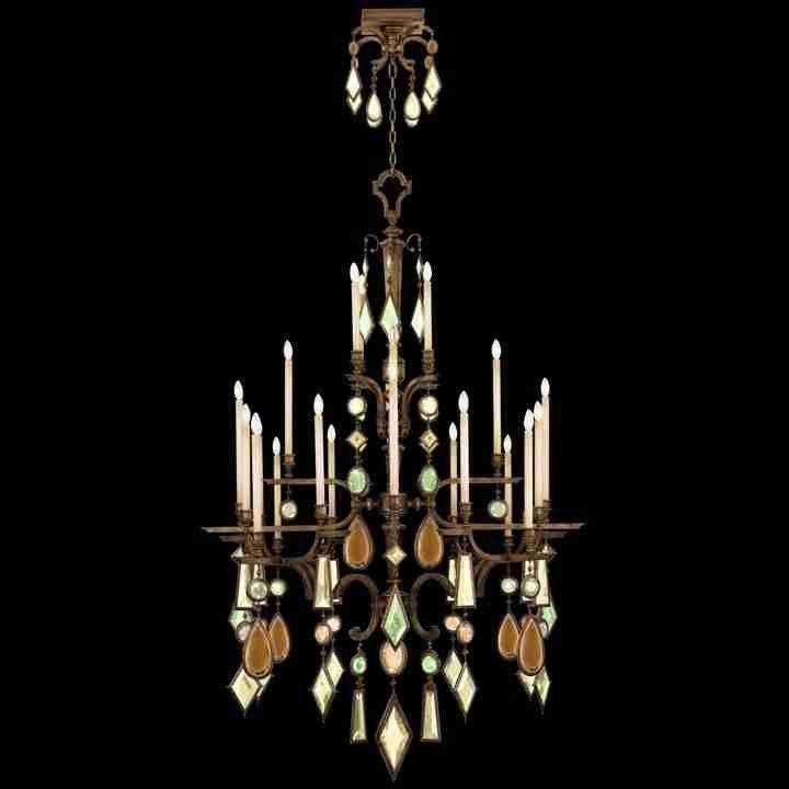 Fine Art Handcrafted Lighting - Encased Gems Chandelier - Lights Canada