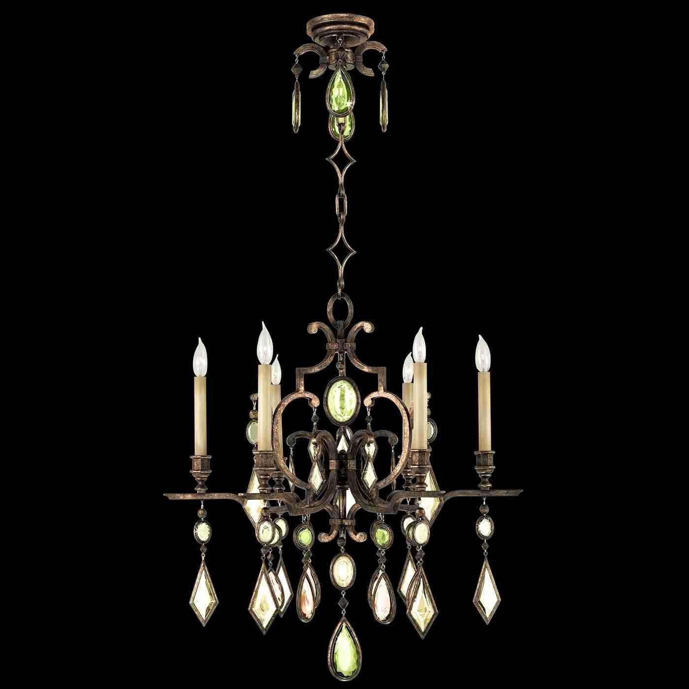 Fine Art Handcrafted Lighting - Encased Gems Chandelier - Lights Canada