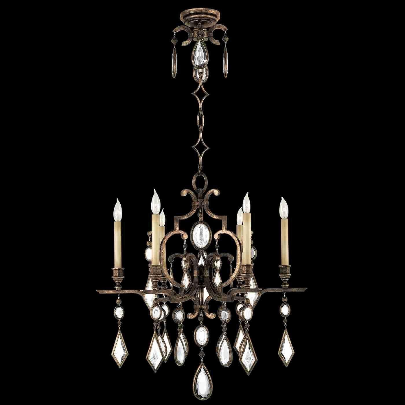 Fine Art Handcrafted Lighting - Encased Gems Chandelier - Lights Canada