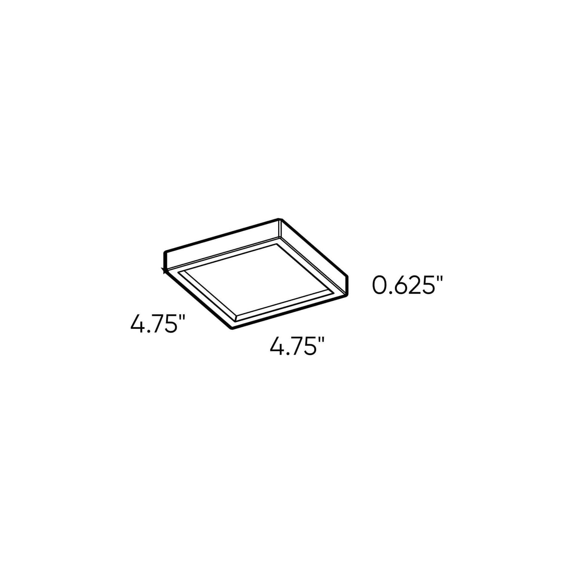 DALS - Slim Square Led Flush Mount - Lights Canada