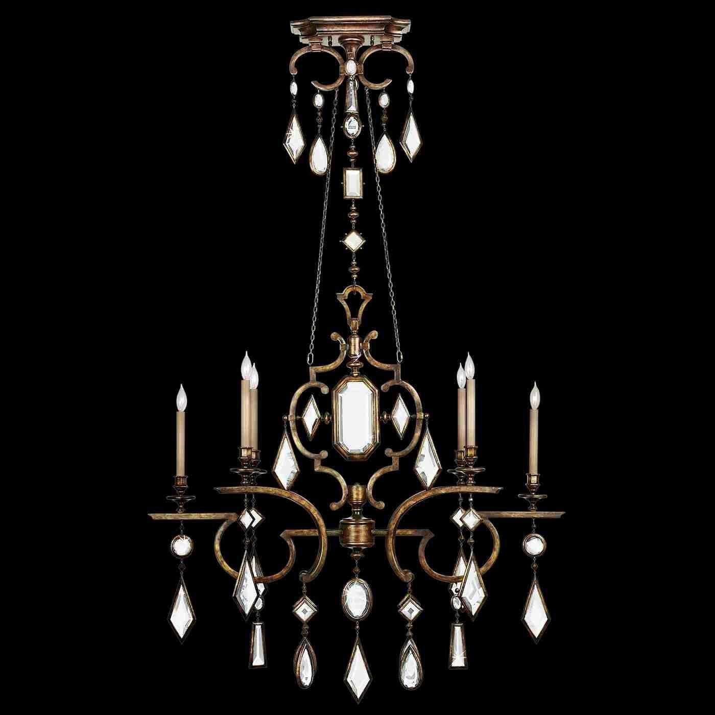Fine Art Handcrafted Lighting - Encased Gems Chandelier - Lights Canada