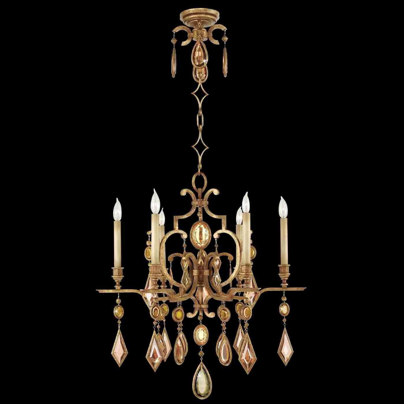 Fine Art Handcrafted Lighting - Encased Gems Chandelier - Lights Canada