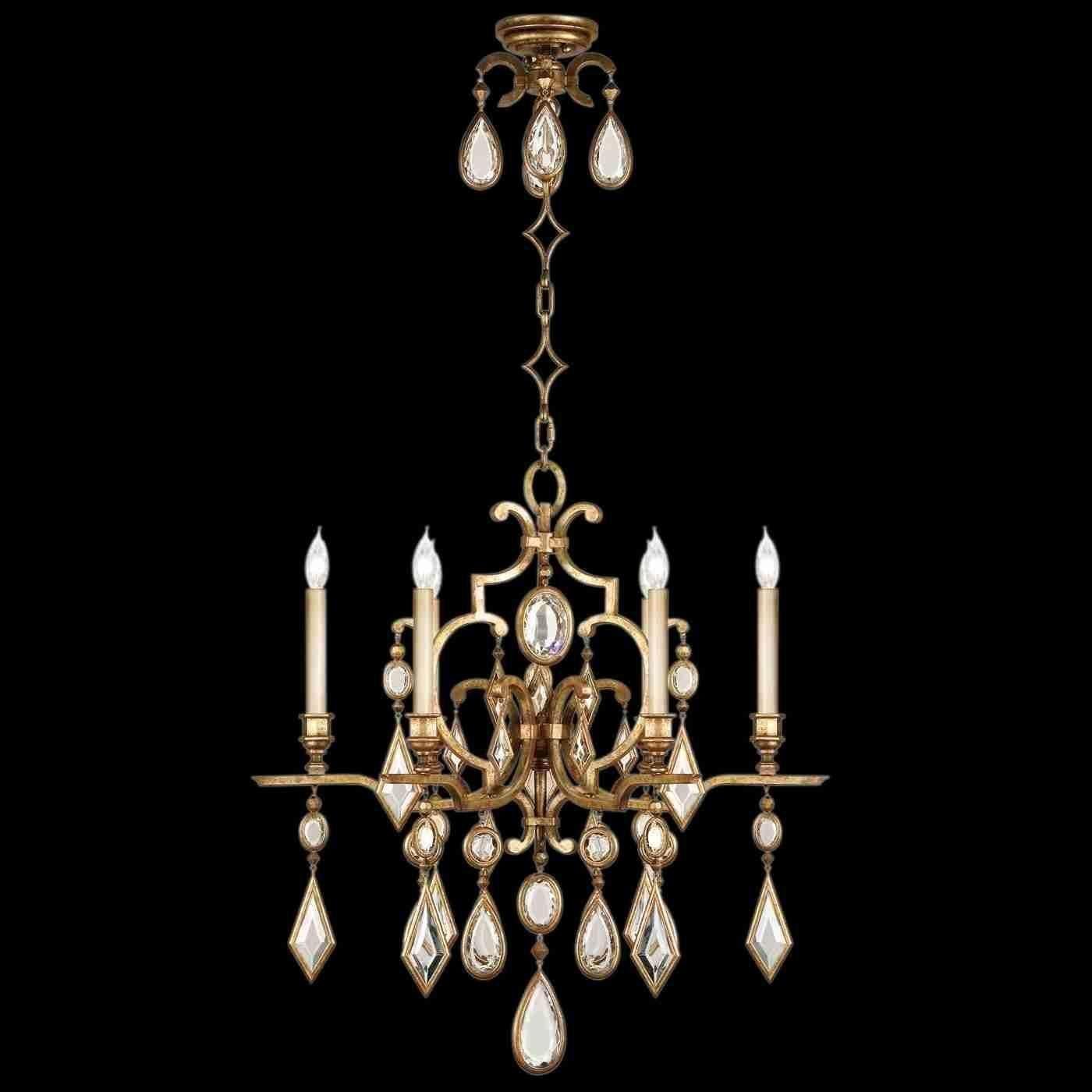 Fine Art Handcrafted Lighting - Encased Gems Chandelier - Lights Canada