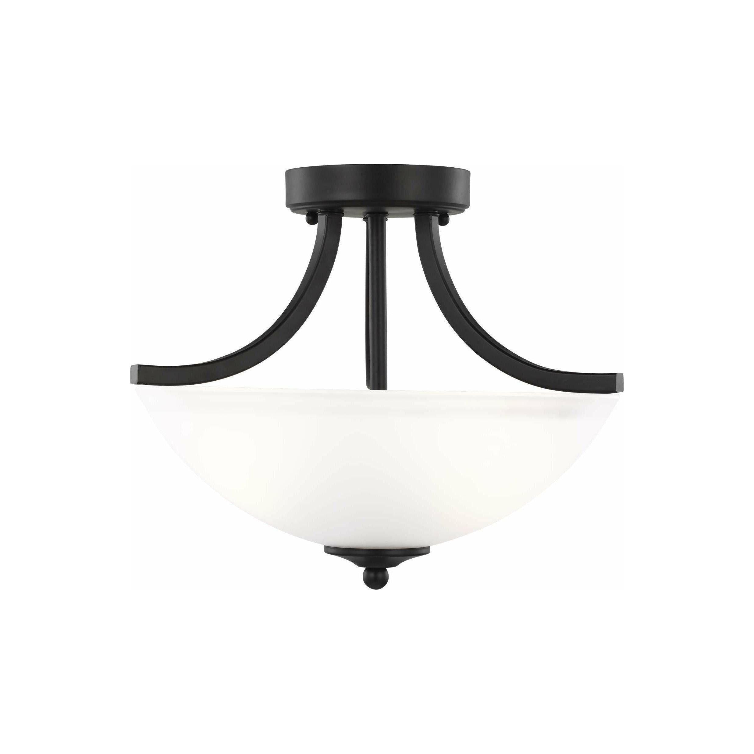 Generation Lighting - Geary Small 2-Light Convertible Semi Flush Mount - Lights Canada