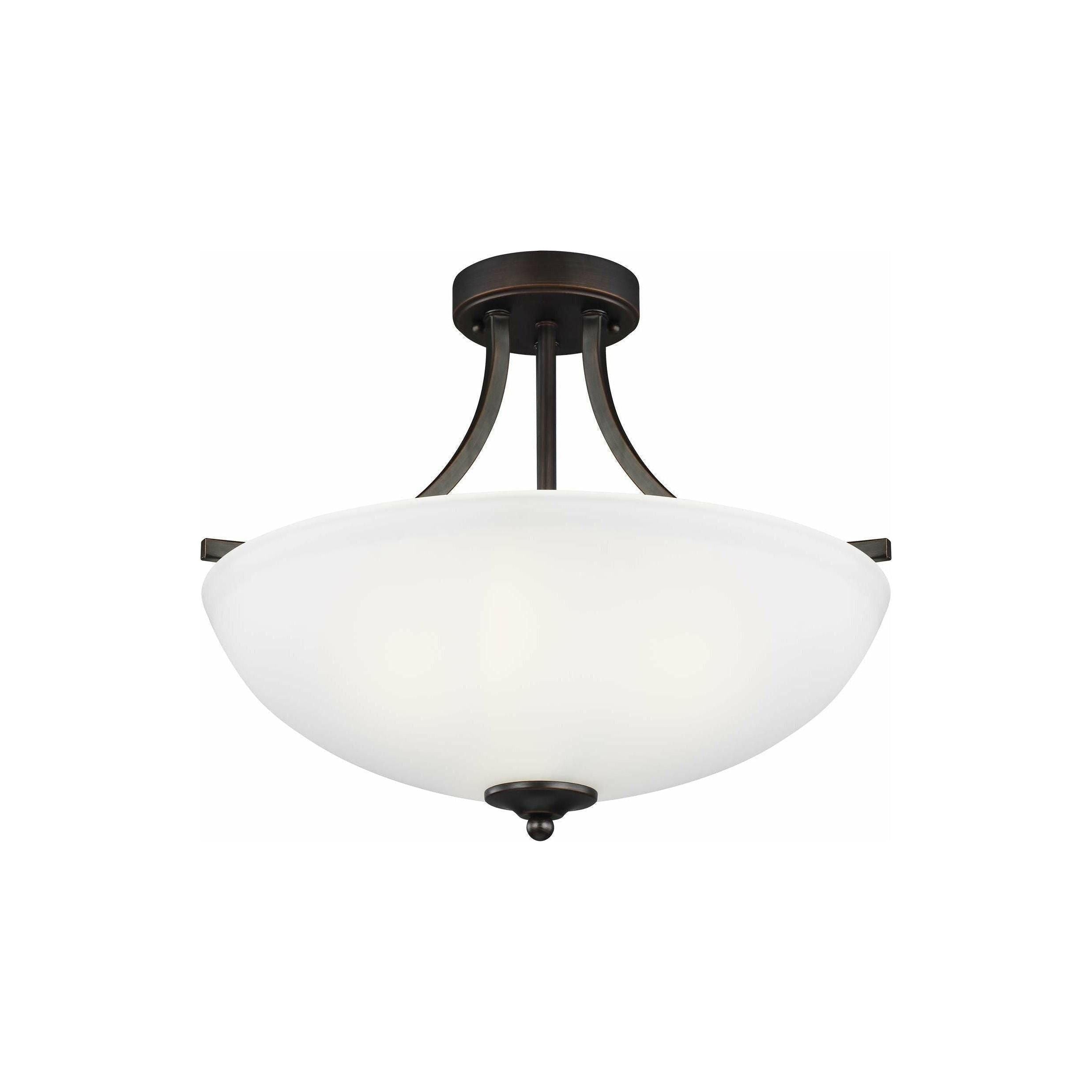 Generation Lighting - Geary Medium 3-Light Convertible Semi Flush Mount (with Bulbs) - Lights Canada