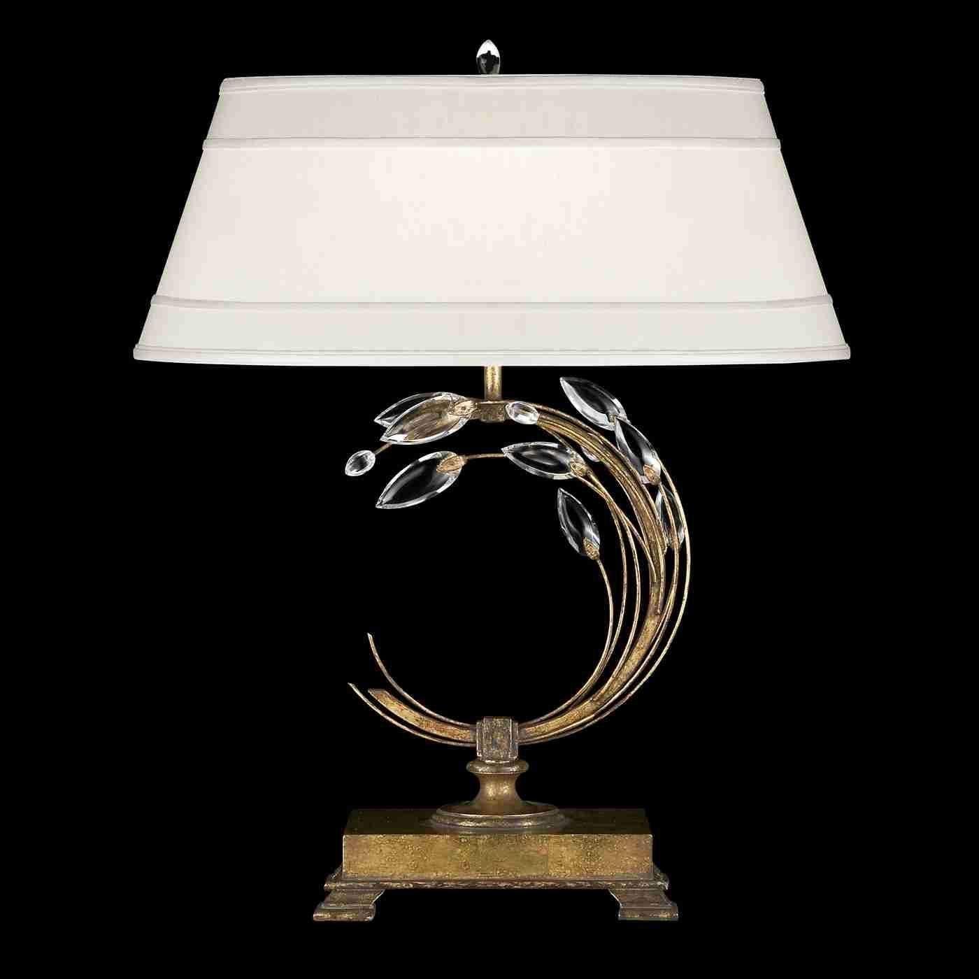 Fine Art Handcrafted Lighting - Crystal Laurel Table Lamp - Lights Canada