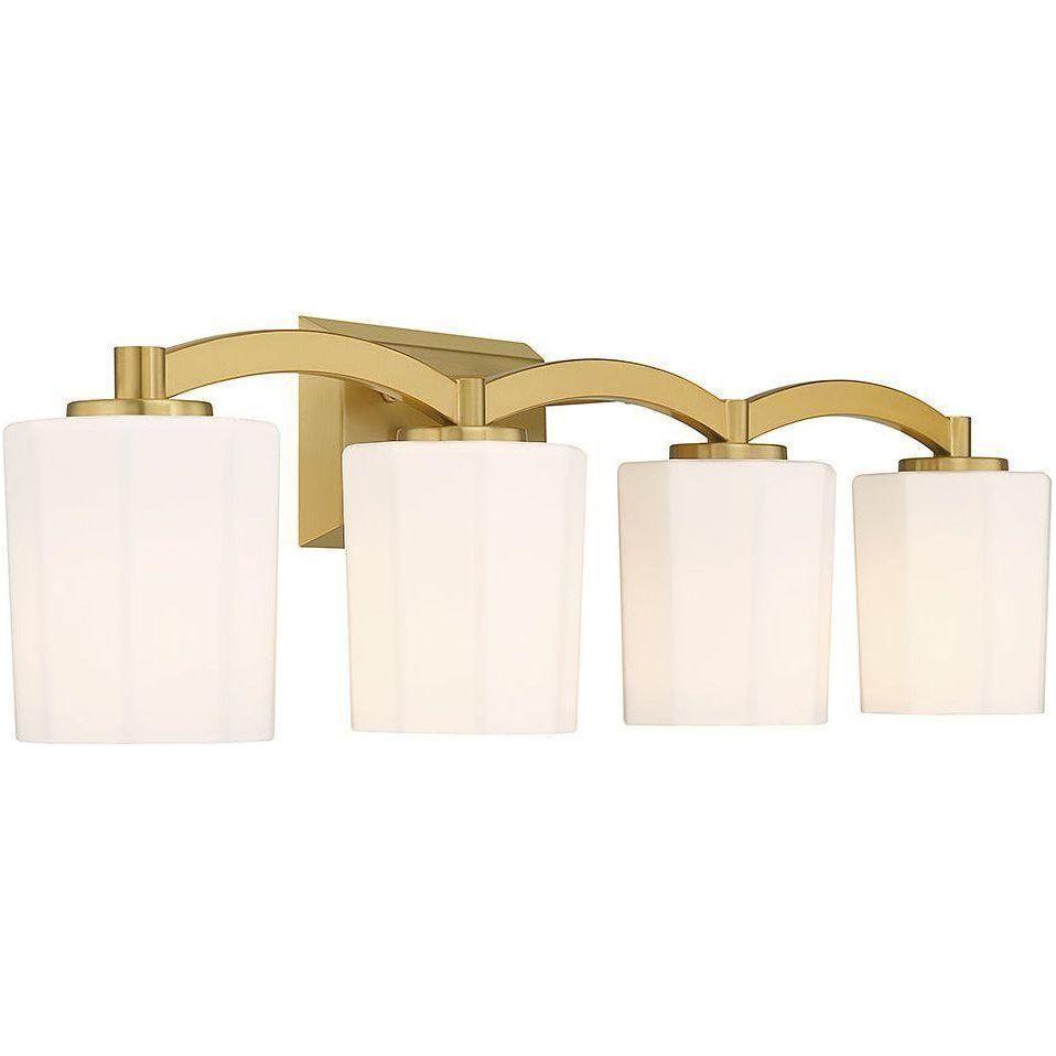 Savoy House - Whitney 4-Light Bathroom Vanity Light - Lights Canada