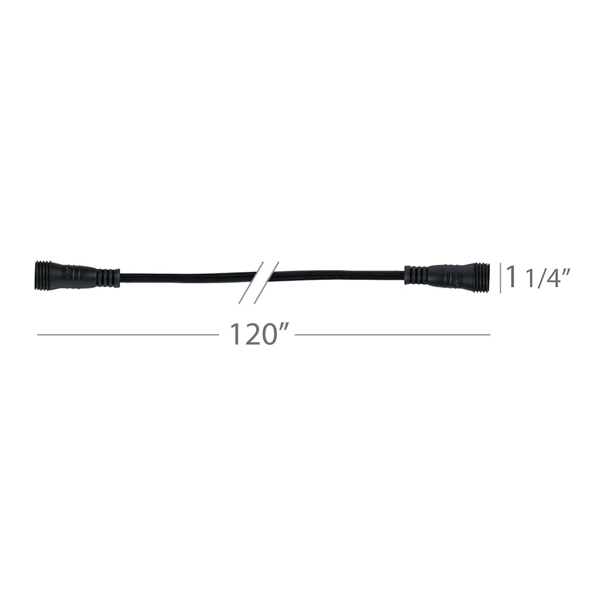 WAC Lighting - LED 12V Outdoor Strip Light Male to Female Joiner Cable 120" Length - Lights Canada