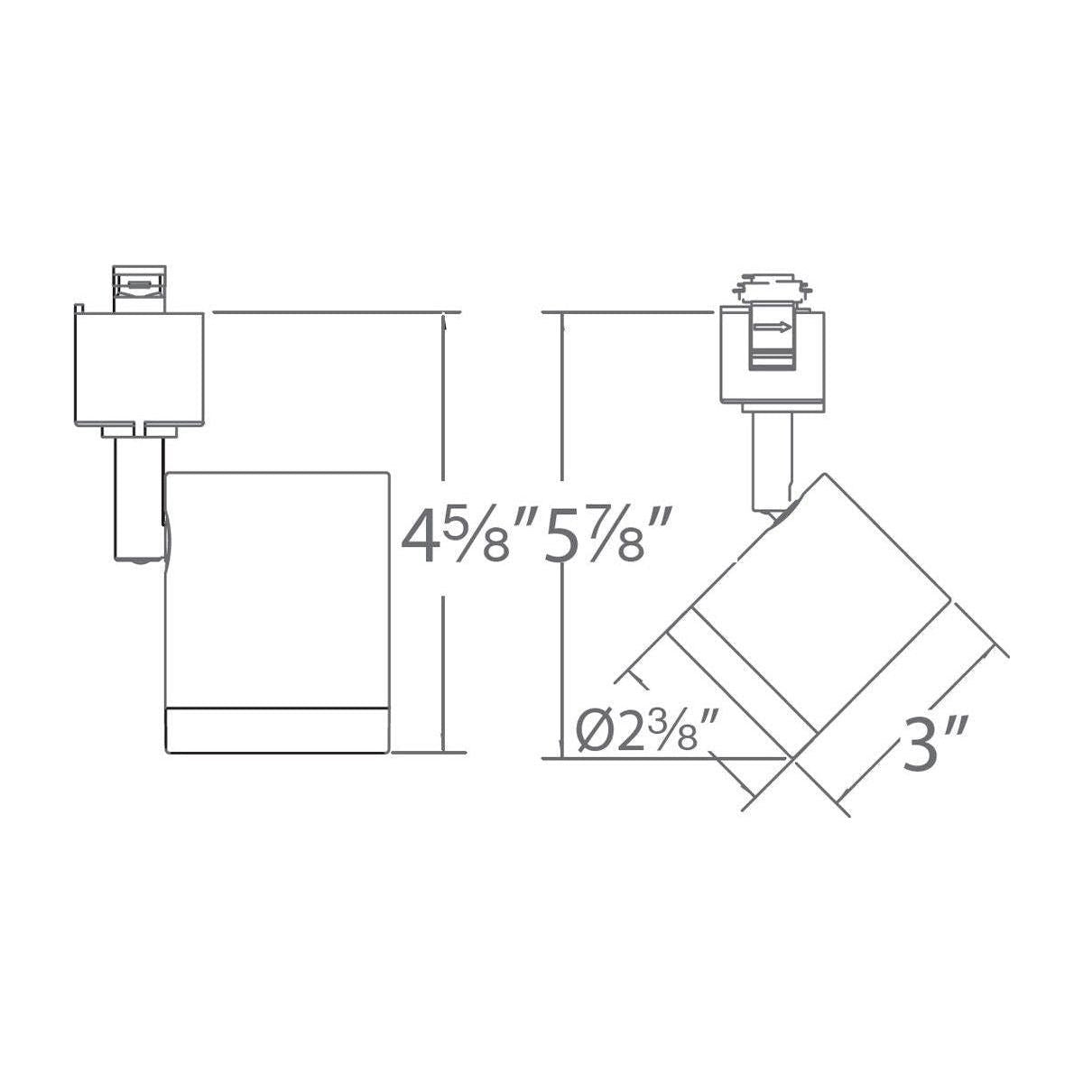 WAC Lighting - Charge LED 10W Line Voltage Track Head for H Track (Pack of 2) - Lights Canada