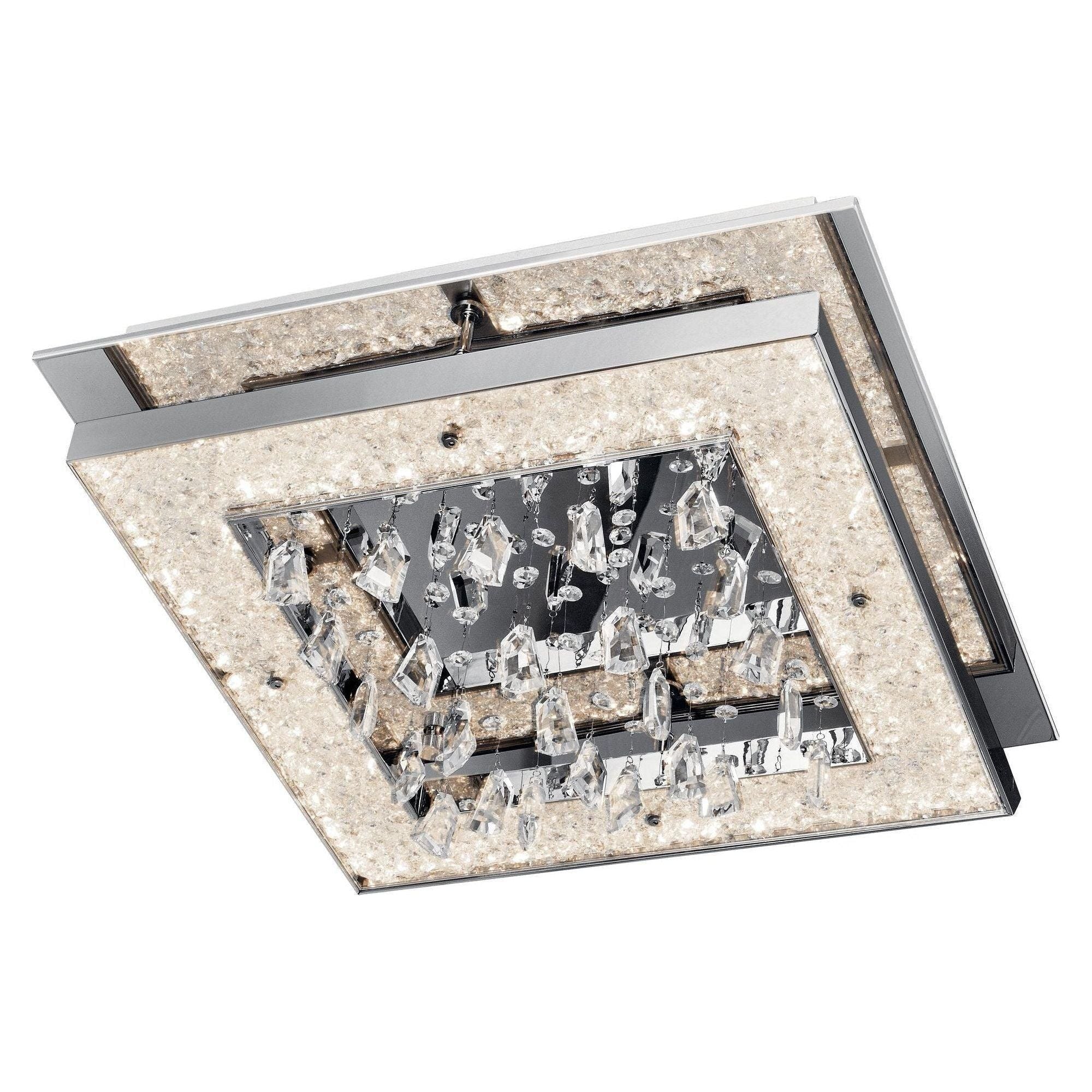 Elan - Crushed Ice Flush Mount - Lights Canada