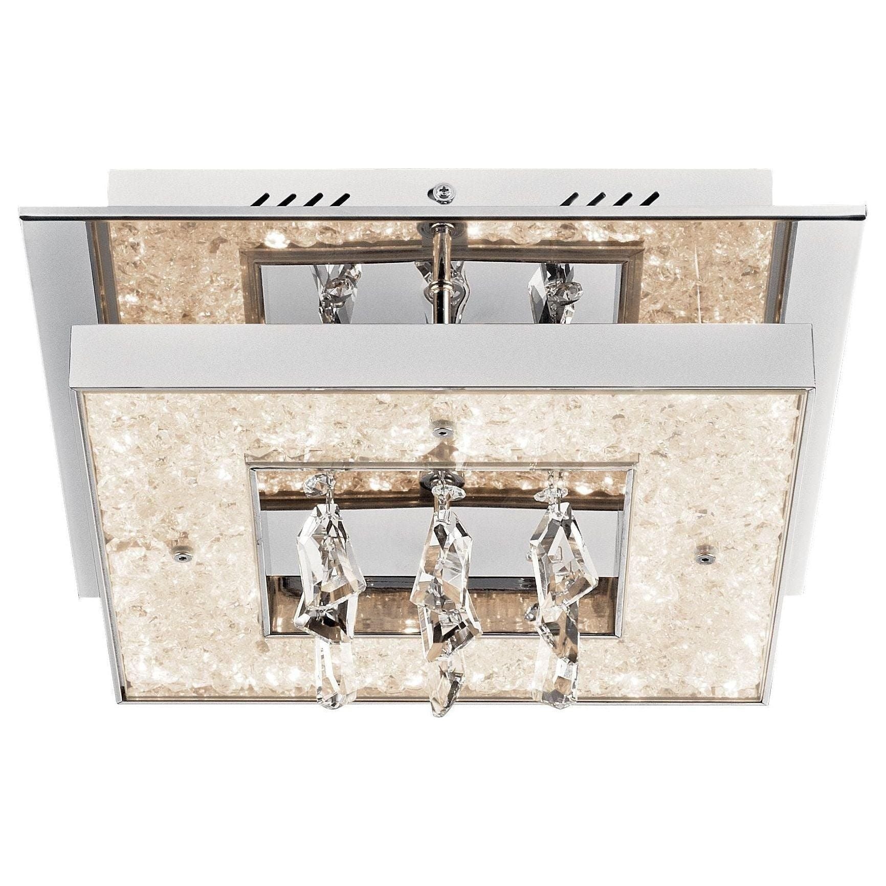 Elan - Crushed Ice Flush Mount - Lights Canada