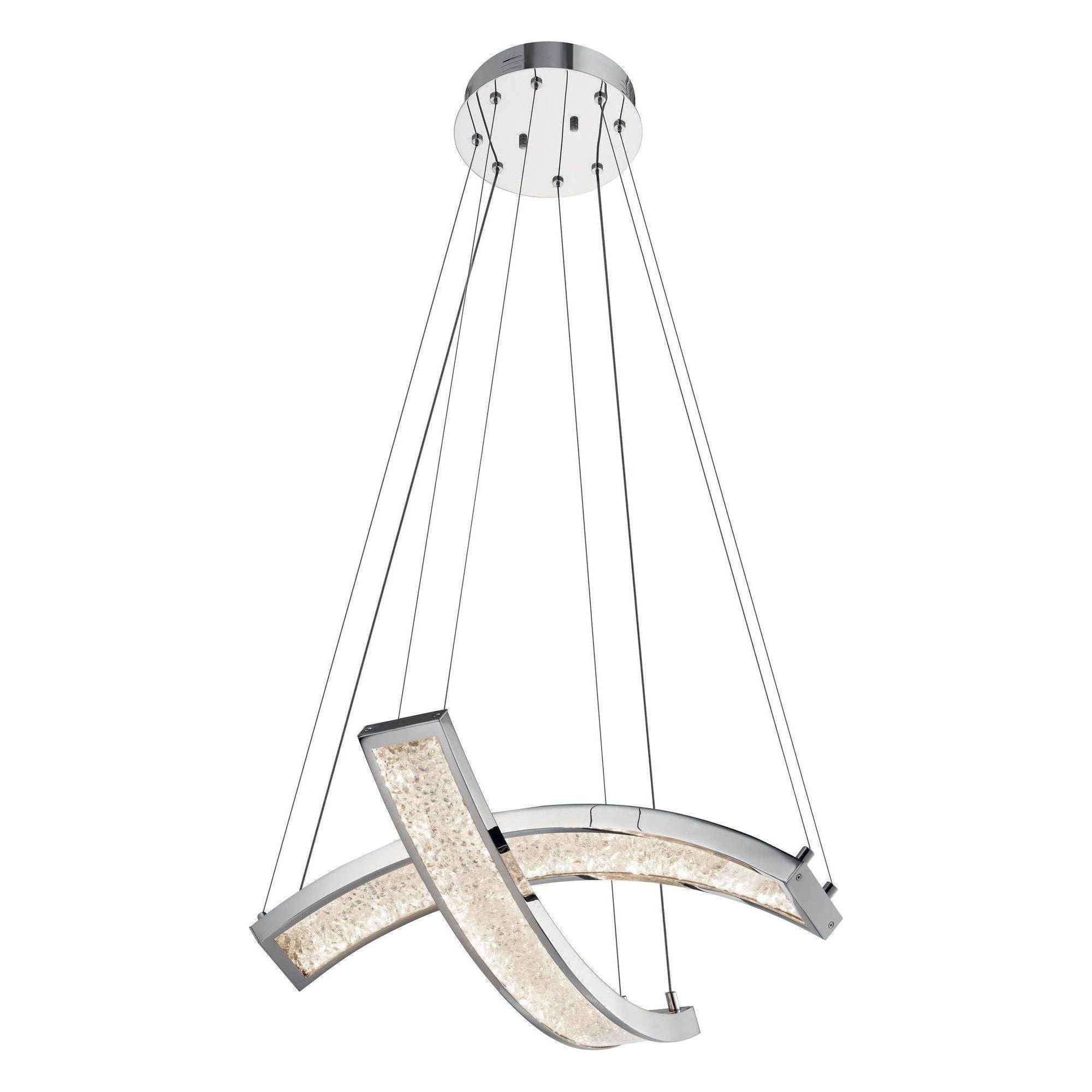 Elan - Crushed Ice Pendant - Lights Canada