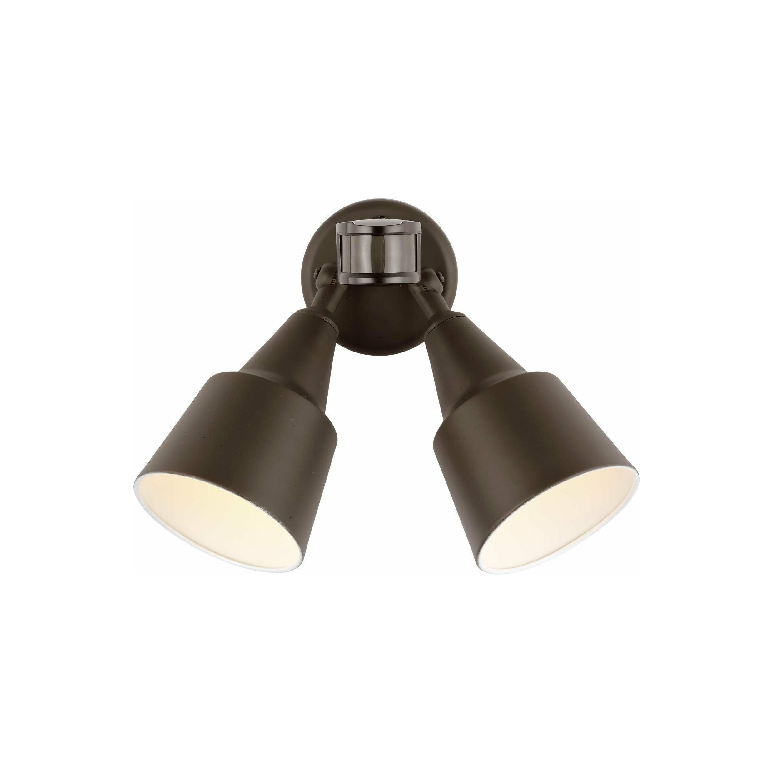 Generation Lighting - Flood Light 2-Light Outdoor Wall Light with Photo and Motion Sensor - Lights Canada