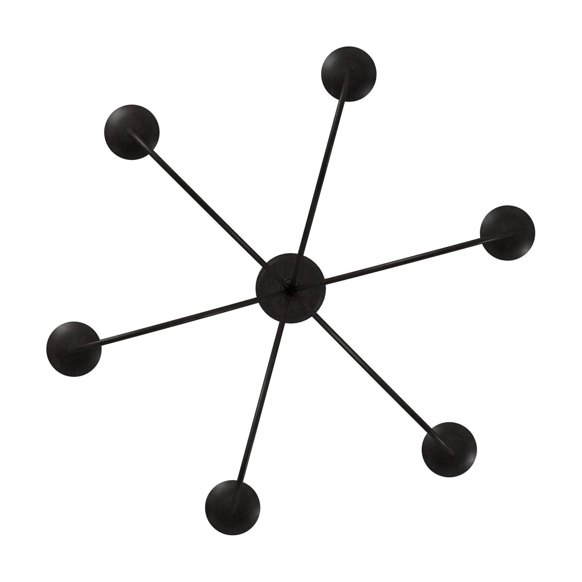 Artcraft Lighting - Wrought Iron 6-Light Chandelier - Lights Canada