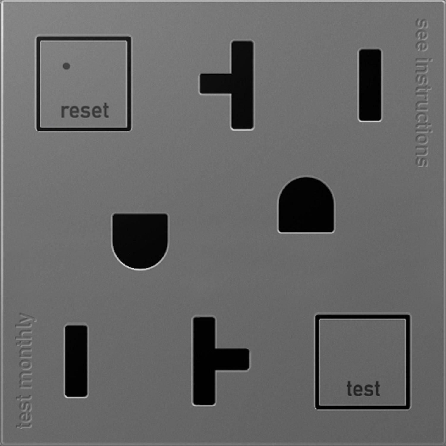 Legrand - Adorne 20A Tamper-Resistant Self-Test GFCI Outlet - Lights Canada