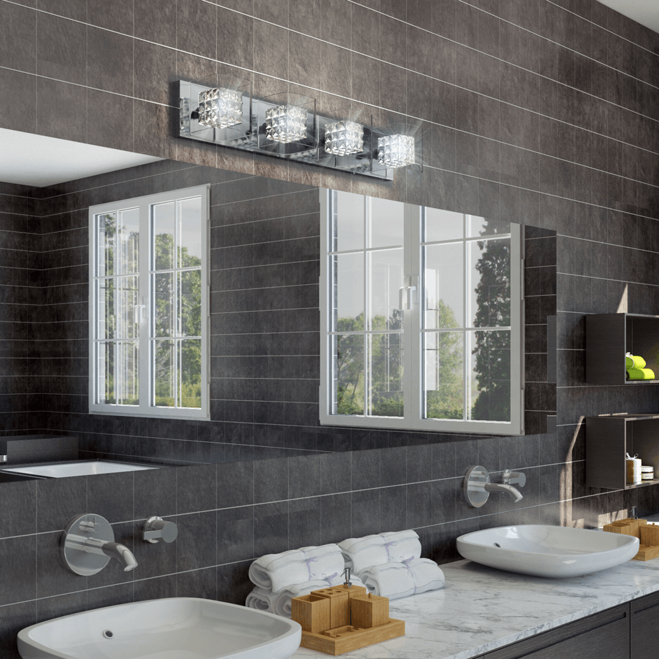 Artika - Artika Crystal Cube Vanity Light - Lights Canada