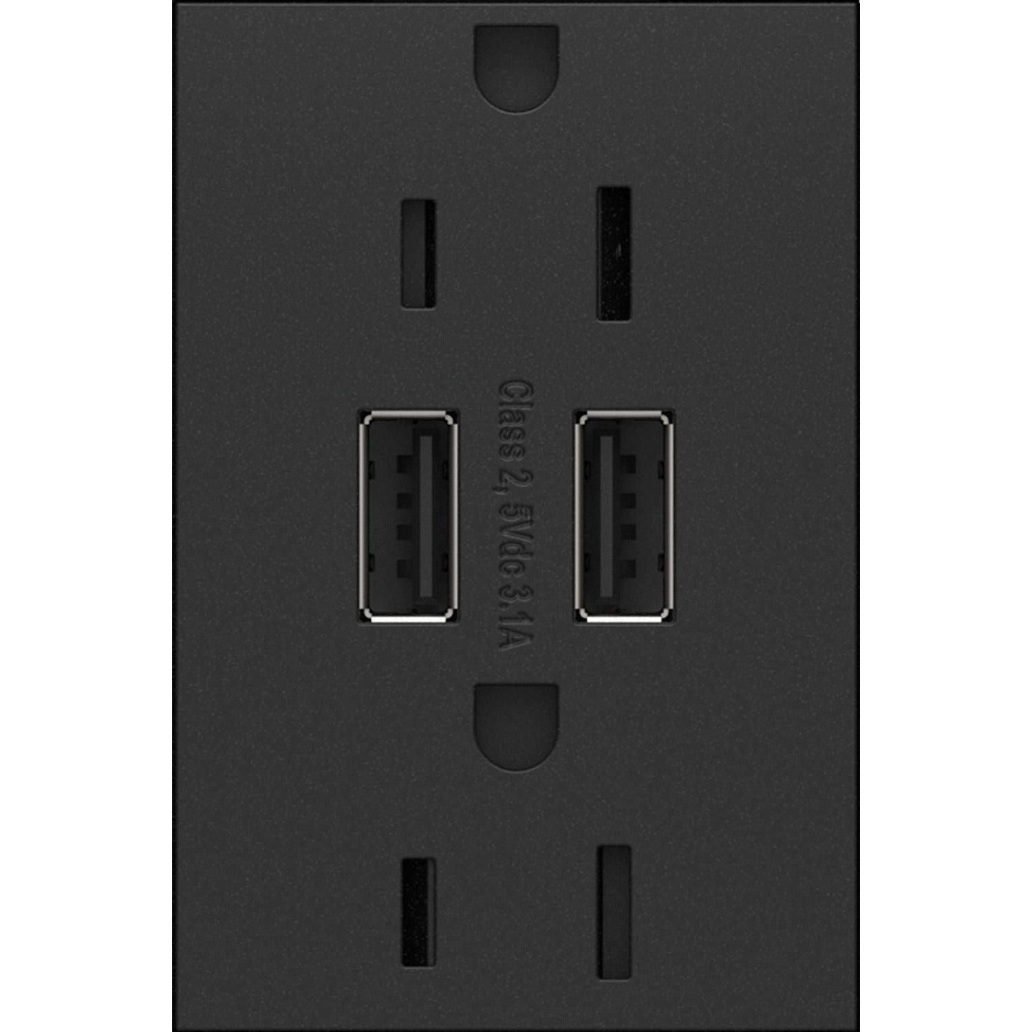 Legrand - Dual USB Plus-Size Outlet Combo - Lights Canada