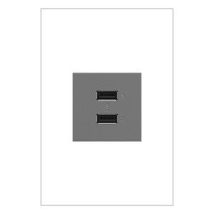 Legrand - Adorne Full-Size Ultra-Fast Type A/A USB Outlet - Lights Canada
