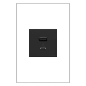 Legrand - Adorne Full-Size Ultra-Fast Type A/C Hybrid USB Outlet - Lights Canada
