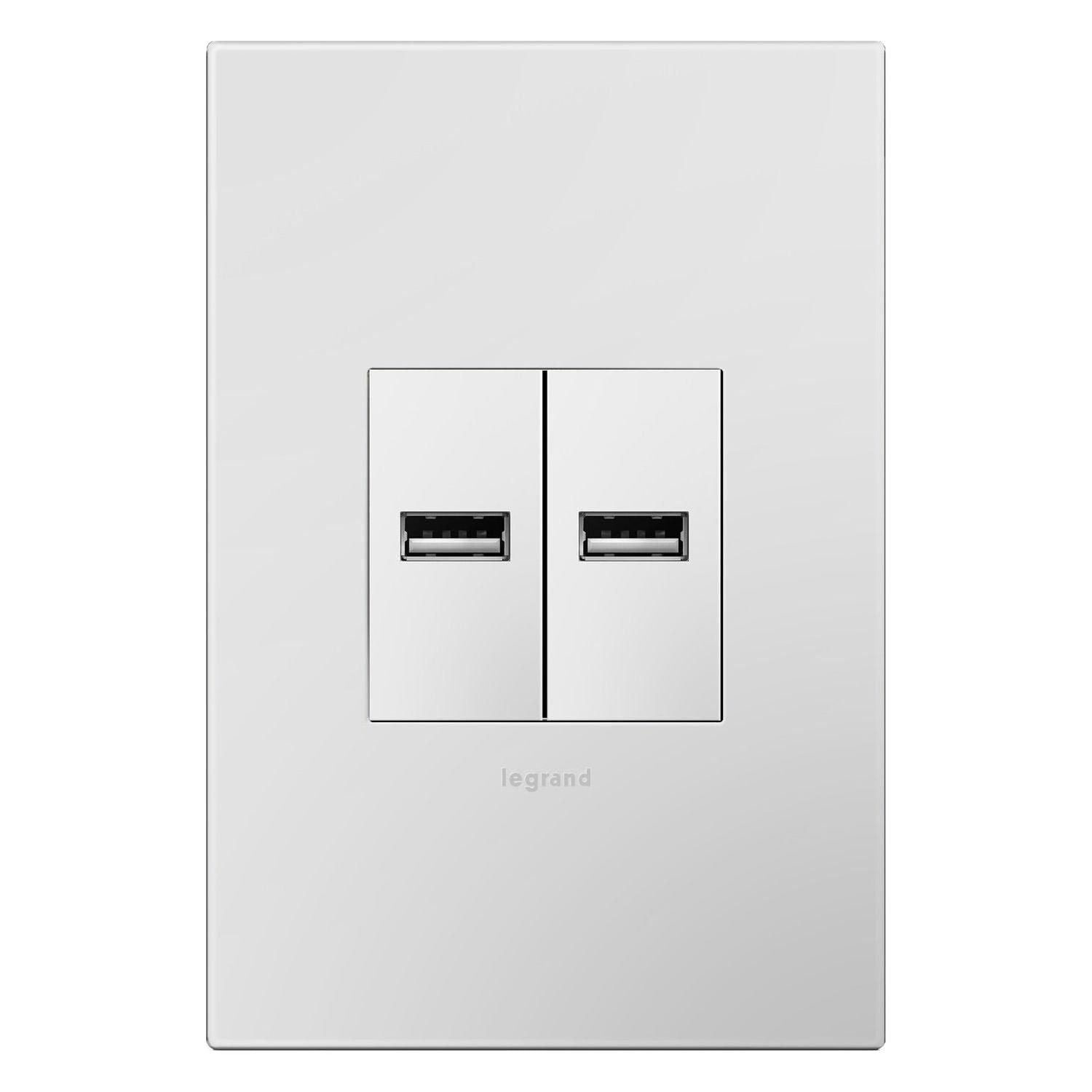 Legrand - Half-Size USB Outlet - Lights Canada