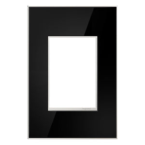 Legrand - Mirror Black 1-Gang+ Wall Plate - Lights Canada