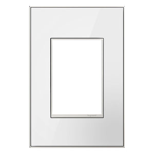 Legrand - Mirror White-On-White 1-Gang+ Wall Plate - Lights Canada