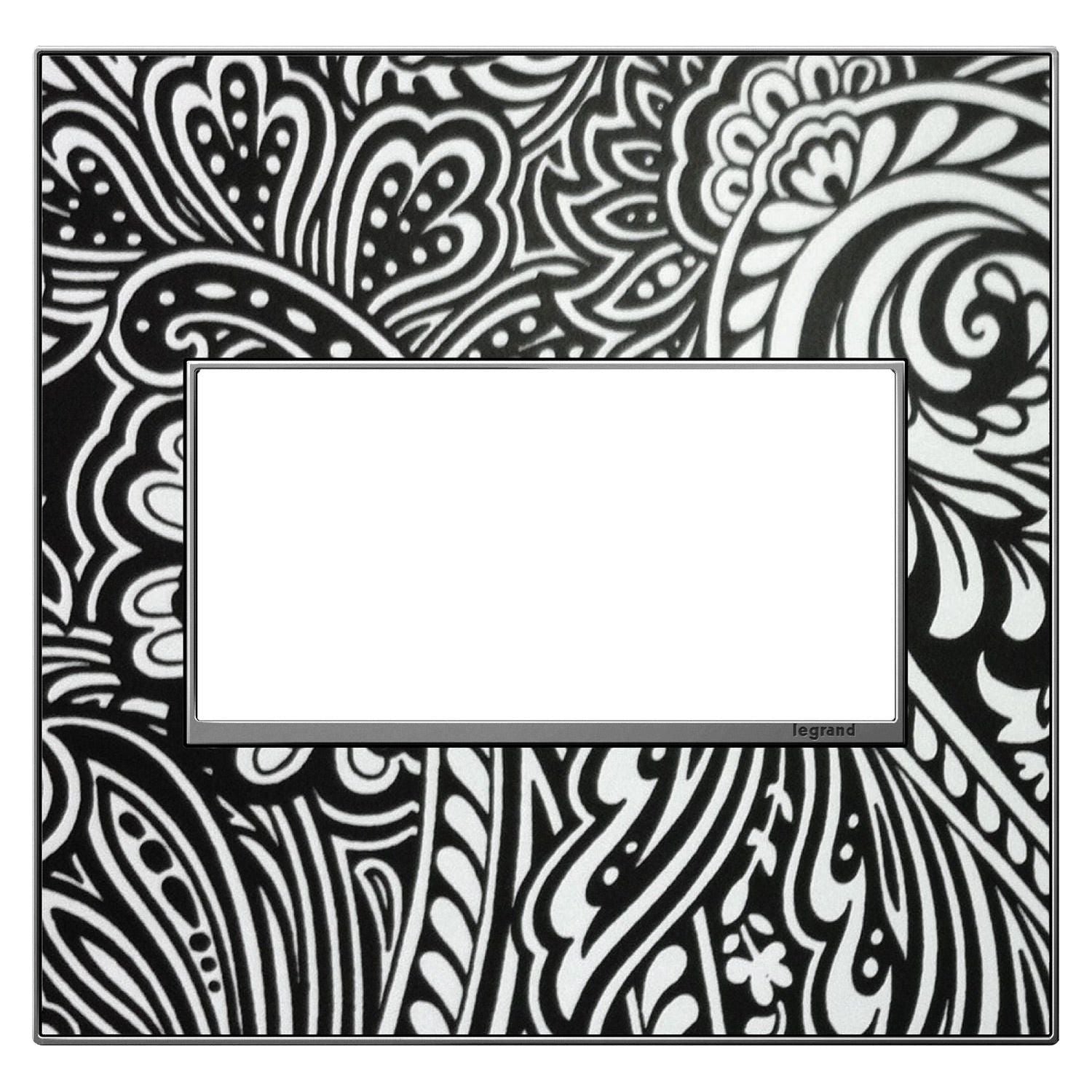 Legrand - Custom 2-Gang Wall Plate with Magnesium Trim - Lights Canada