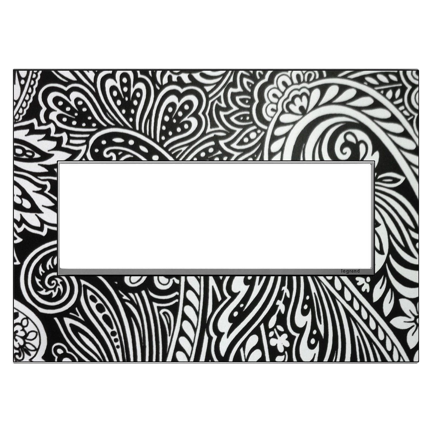 Legrand - Custom 3-Gang Wall Plate with Magnesium Trim - Lights Canada