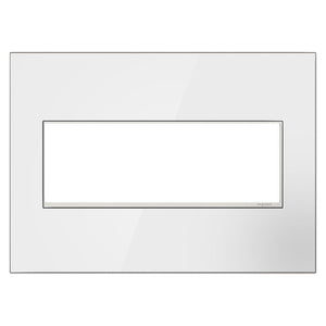 Legrand - Mirror White-On-White 3-Gang Wall Plate - Lights Canada