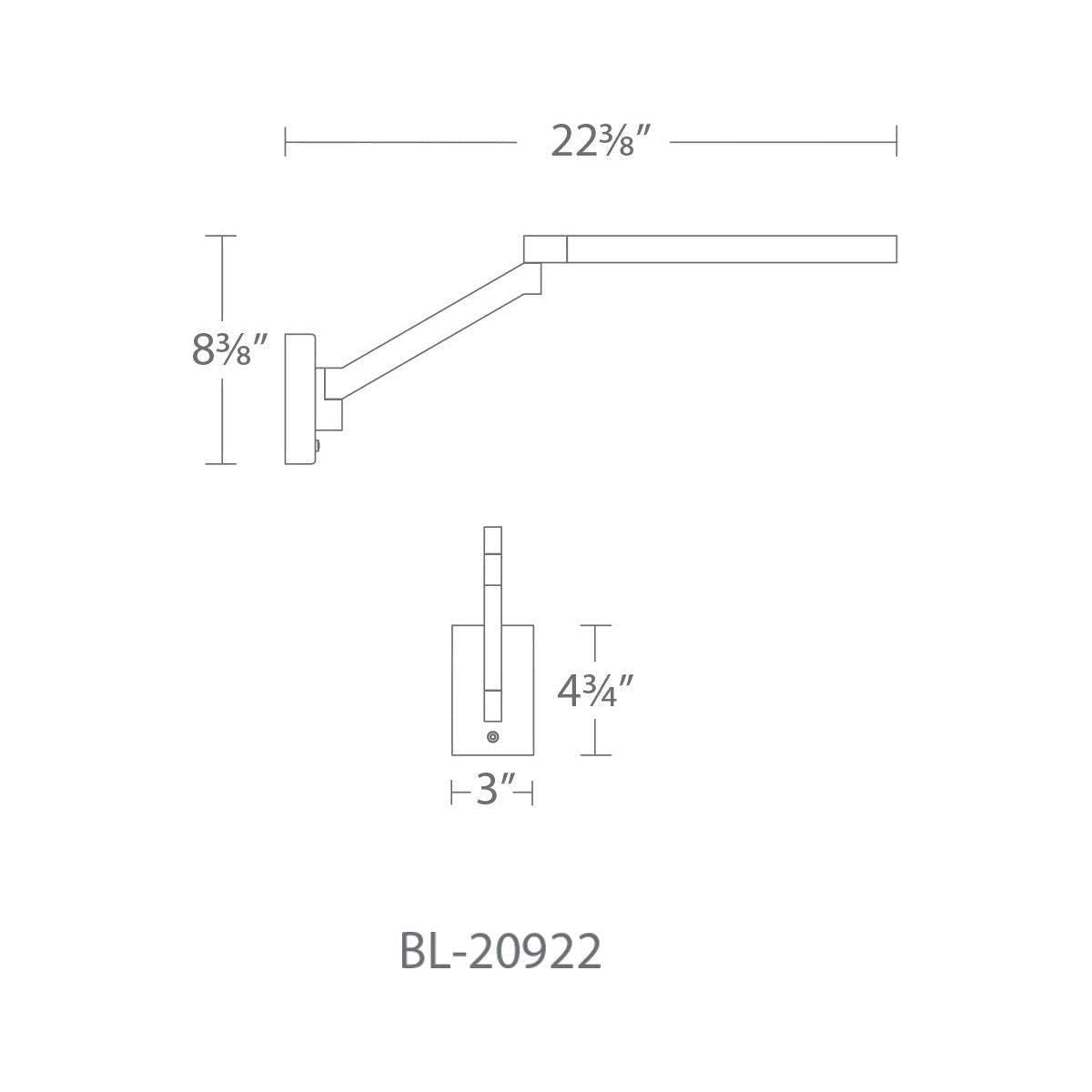Modern Forms - Beam 22" LED Swing Arm - Lights Canada