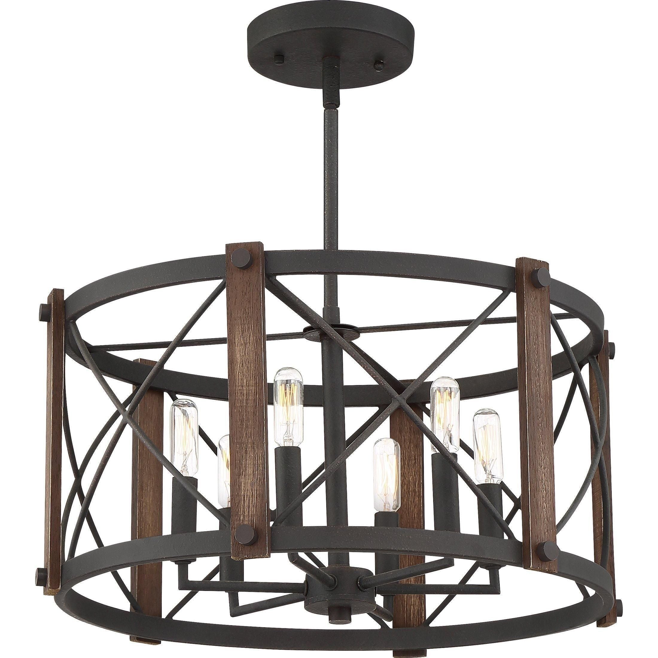 Quoizel - Baron Semi Flush Mount - Lights Canada