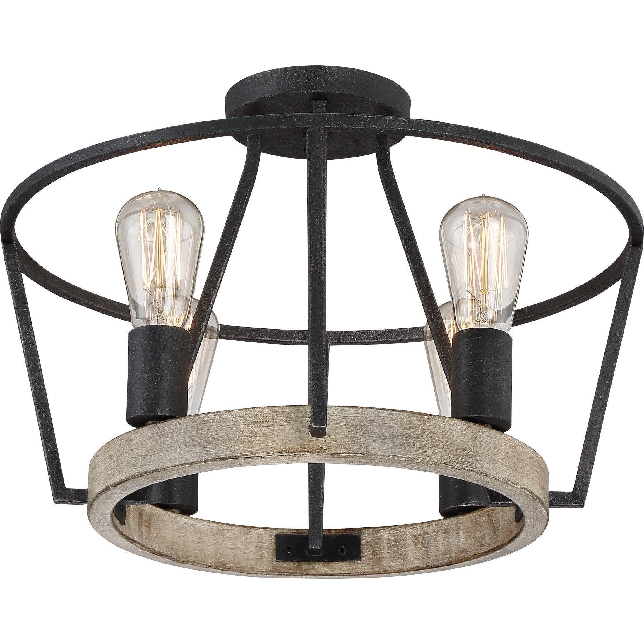 Quoizel - Brockton Semi Flush Mount - Lights Canada