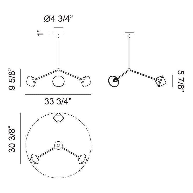 Matteo - Novo 3-Light Pendant - Lights Canada