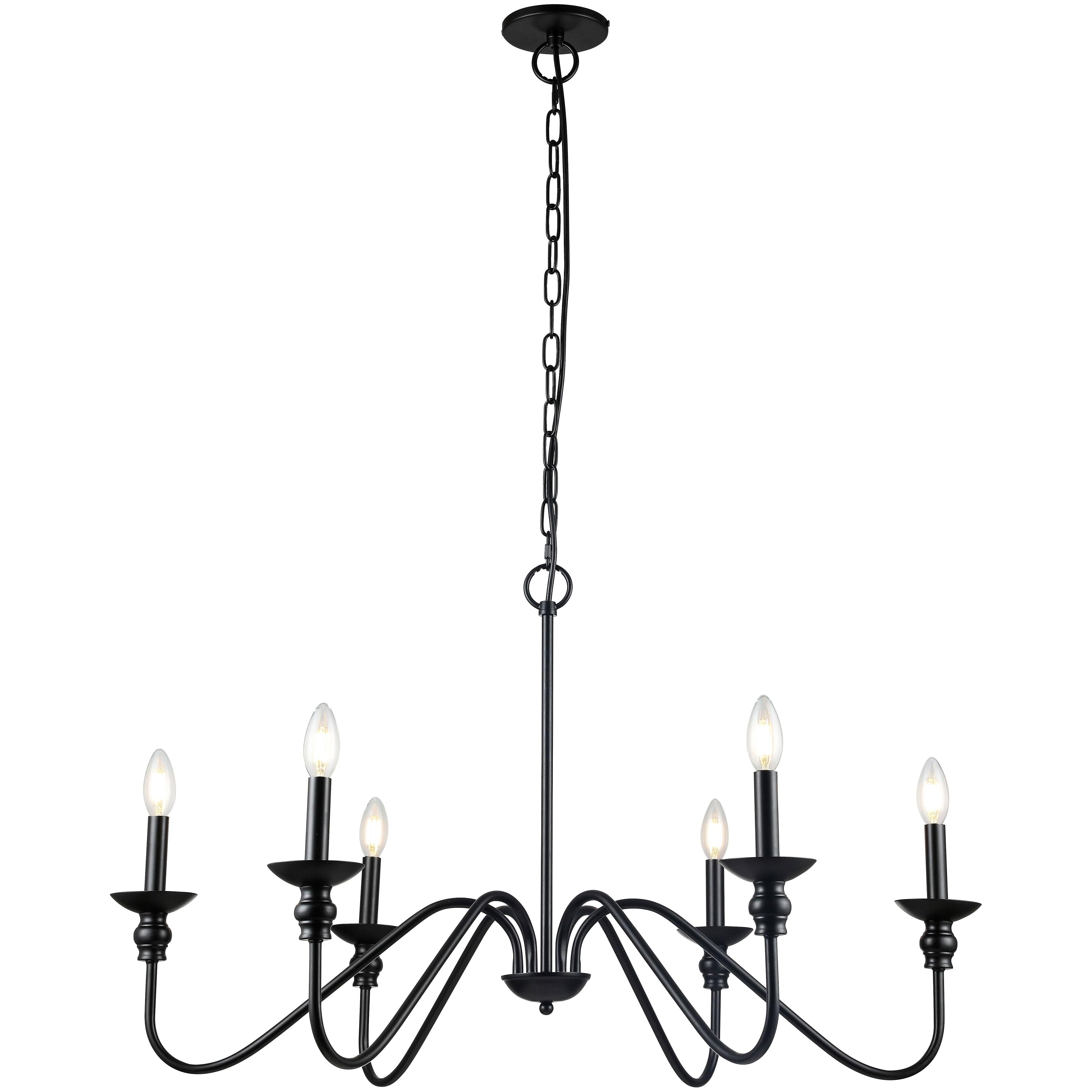 Dainolite - Clara 6 Light Chandelier - Lights Canada