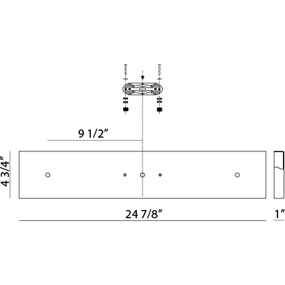 Matteo - 3-Light Line Voltage Canopy - Lights Canada