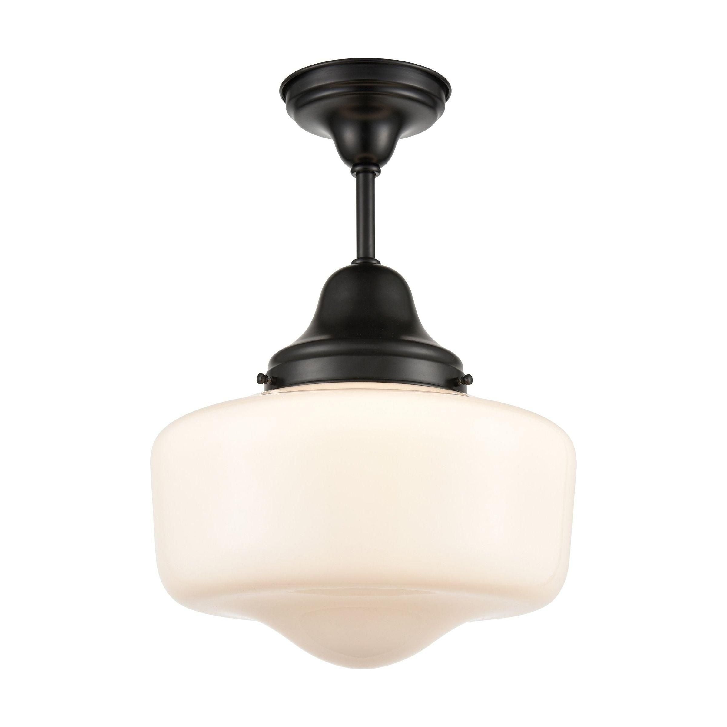 DVI - Schoolhouse Semi Flush Mount - Lights Canada