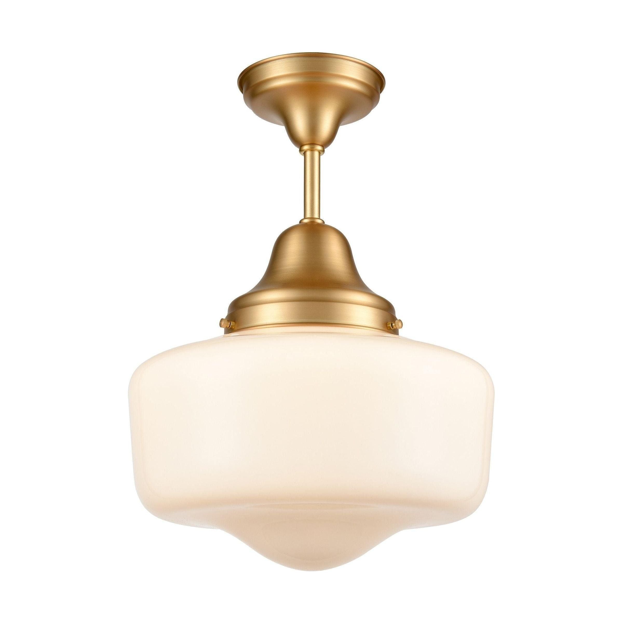 DVI - Schoolhouse Semi Flush Mount - Lights Canada