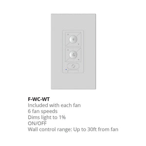 Modern Forms - 6-Speed RF Ceiling Fan Wall Control with Single Pole Wallplate - Lights Canada