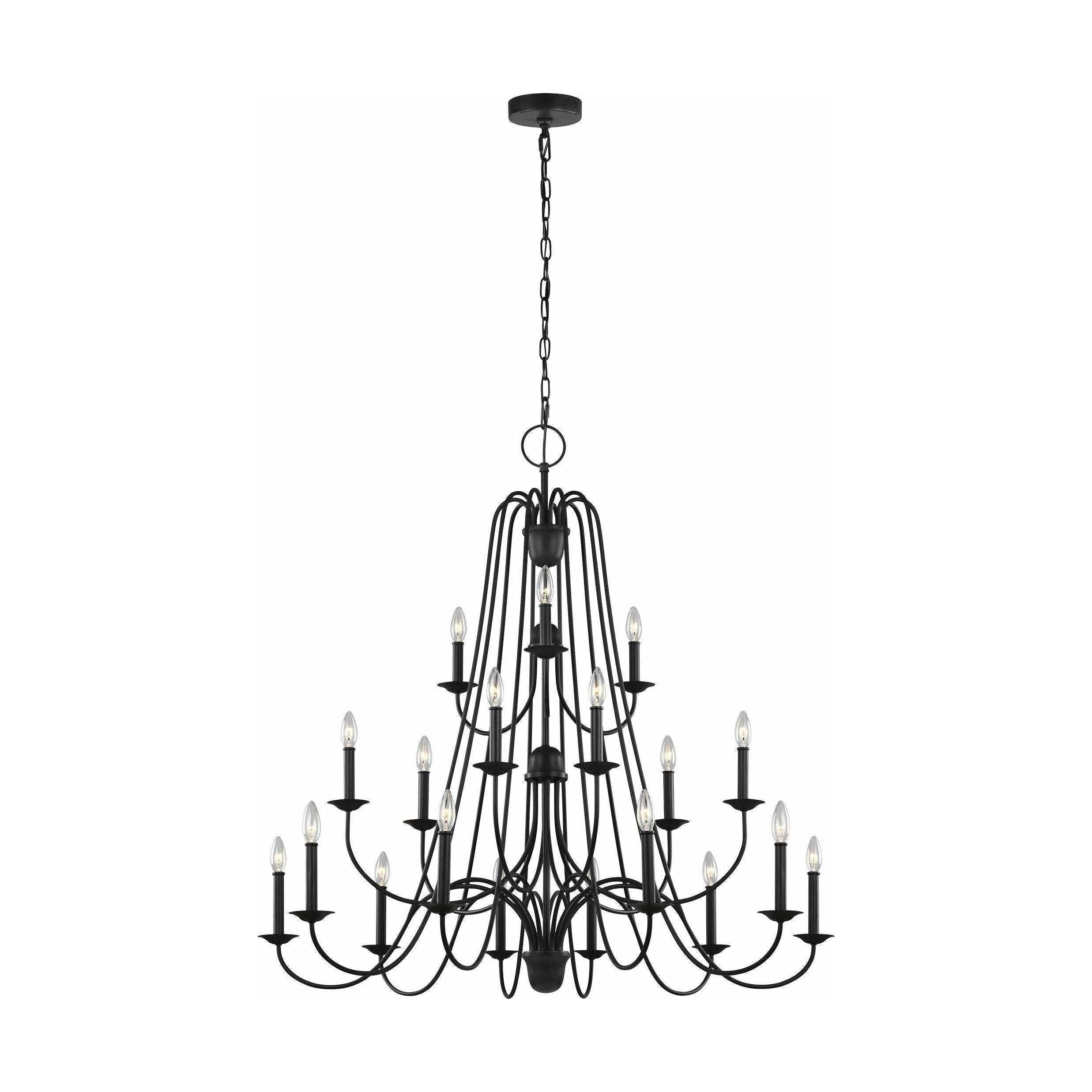 Generation Lighting - Boughton 18-Light Chandelier (with Bulbs) - Lights Canada