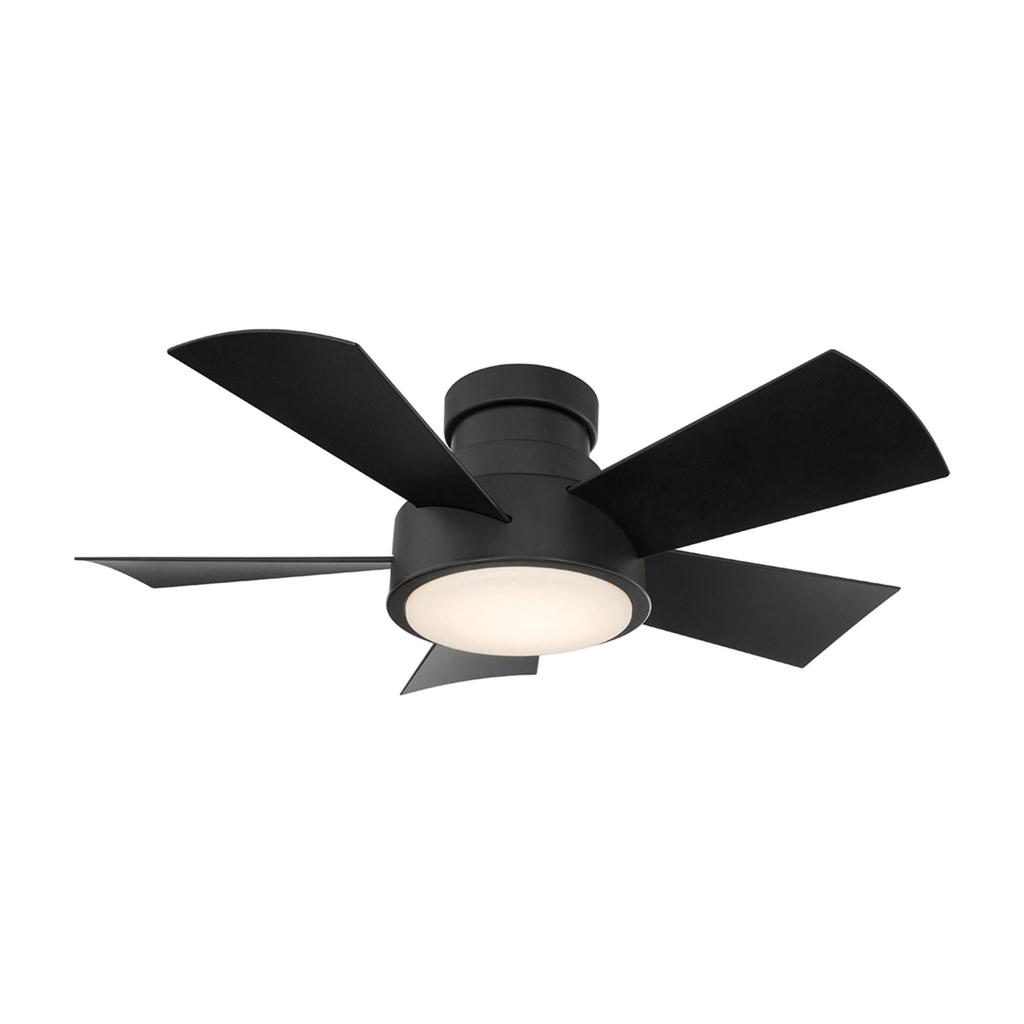 Modern Forms - Vox Indoor/Outdoor 5-Blade 38" Smart Flush Mount Ceiling Fan with LED Light Kit and Remote Control - Lights Canada
