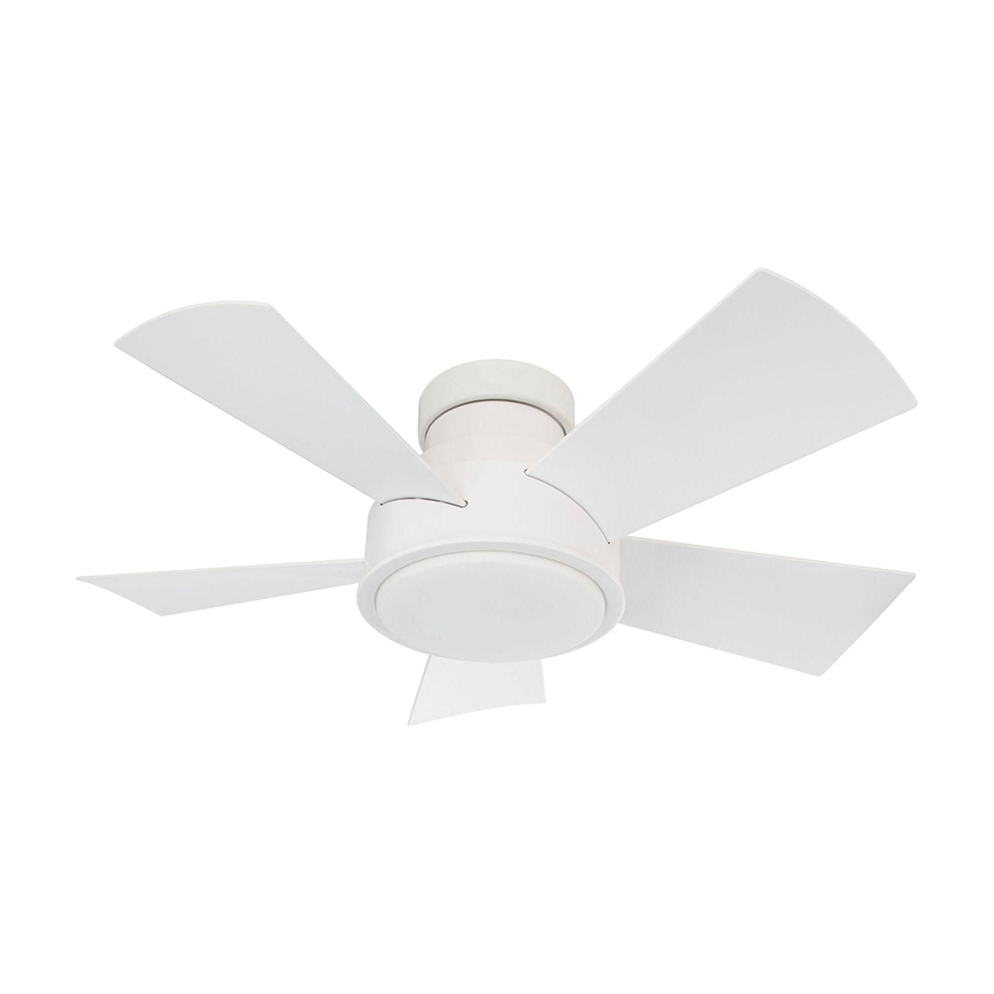 Modern Forms - Vox Indoor/Outdoor 5-Blade 38" Smart Flush Mount Ceiling Fan with LED Light Kit and Remote Control - Lights Canada