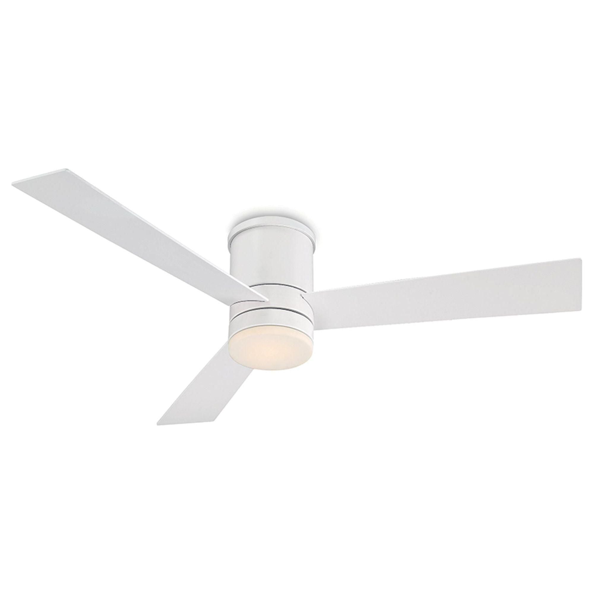 Modern Forms - Axis Indoor/Outdoor 3-Blade 52" Smart Flush Mount Ceiling Fan with LED Light Kit and Remote Control - Lights Canada