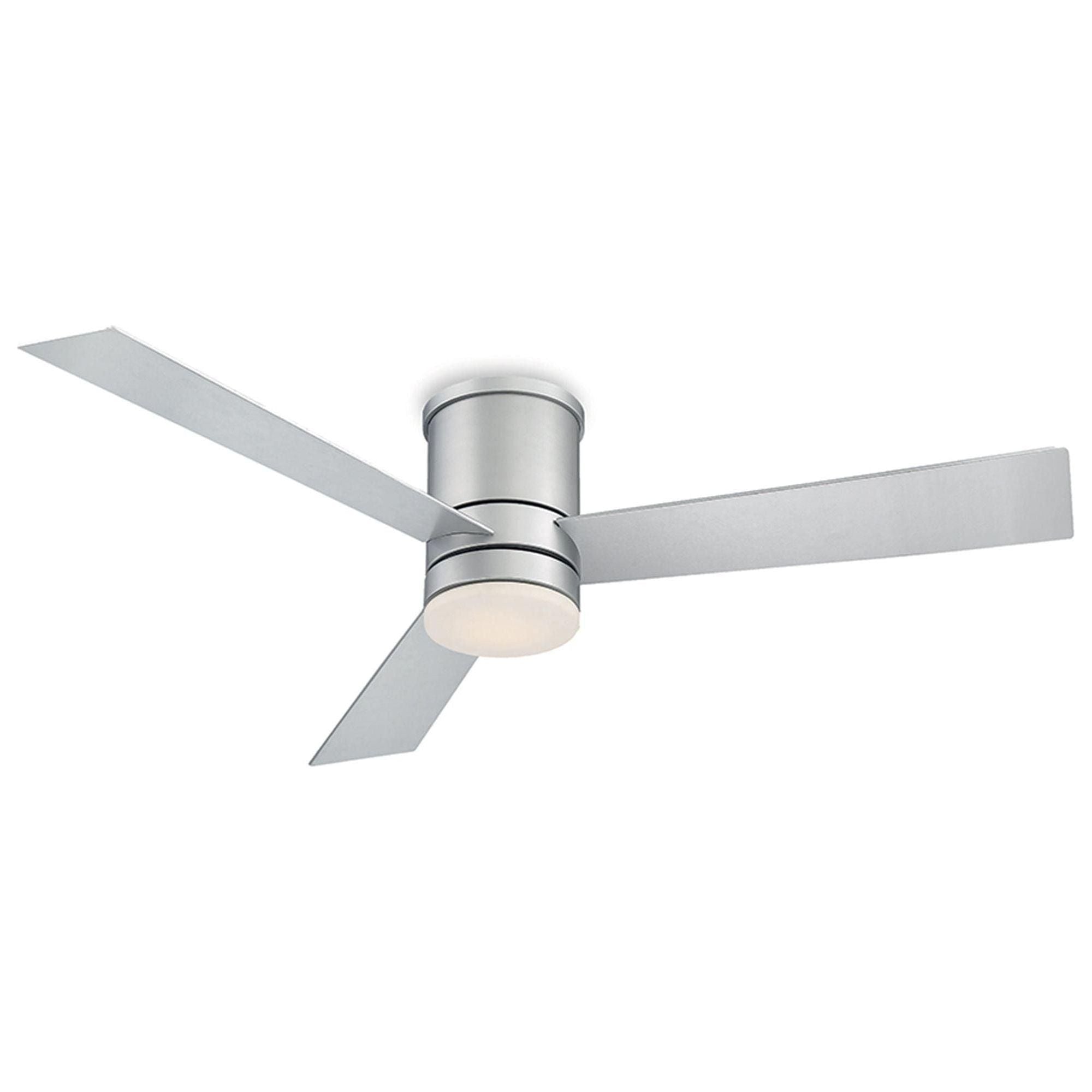 Modern Forms - Axis Indoor/Outdoor 3-Blade 52" Smart Flush Mount Ceiling Fan with LED Light Kit and Remote Control - Lights Canada
