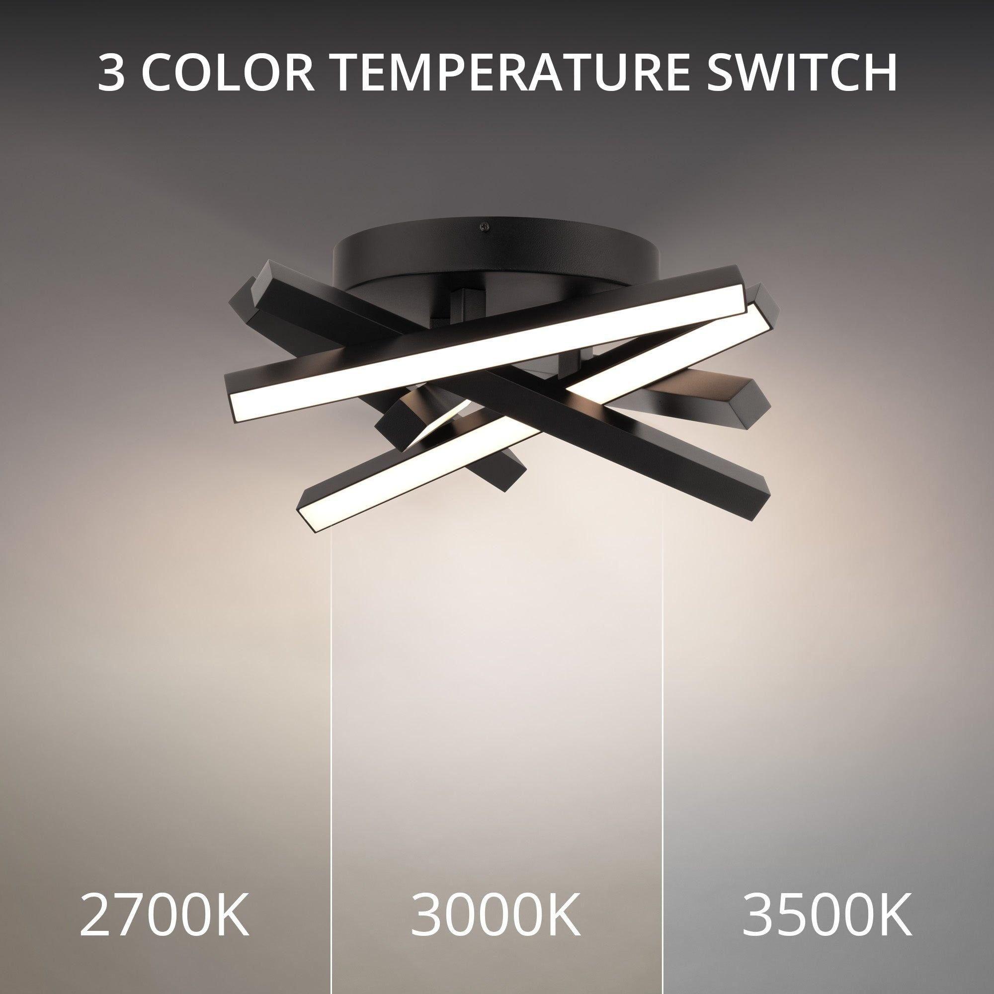 dweLED - Parallax 15" LED Flush Mount - Lights Canada