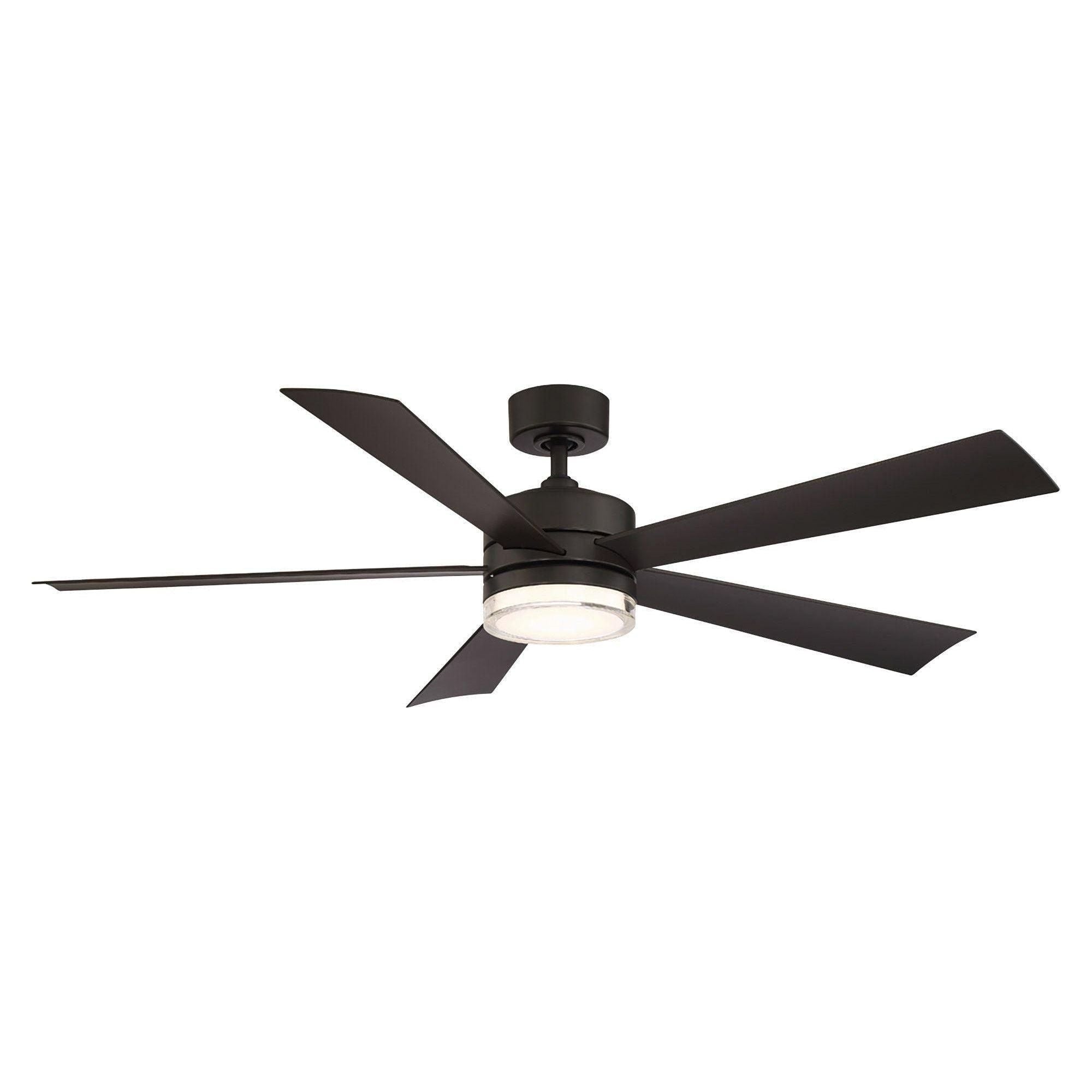 Modern Forms - Wynd Indoor/Outdoor 5-Blade 60" Smart Ceiling Fan with LED Light Kit and Remote Control - Lights Canada