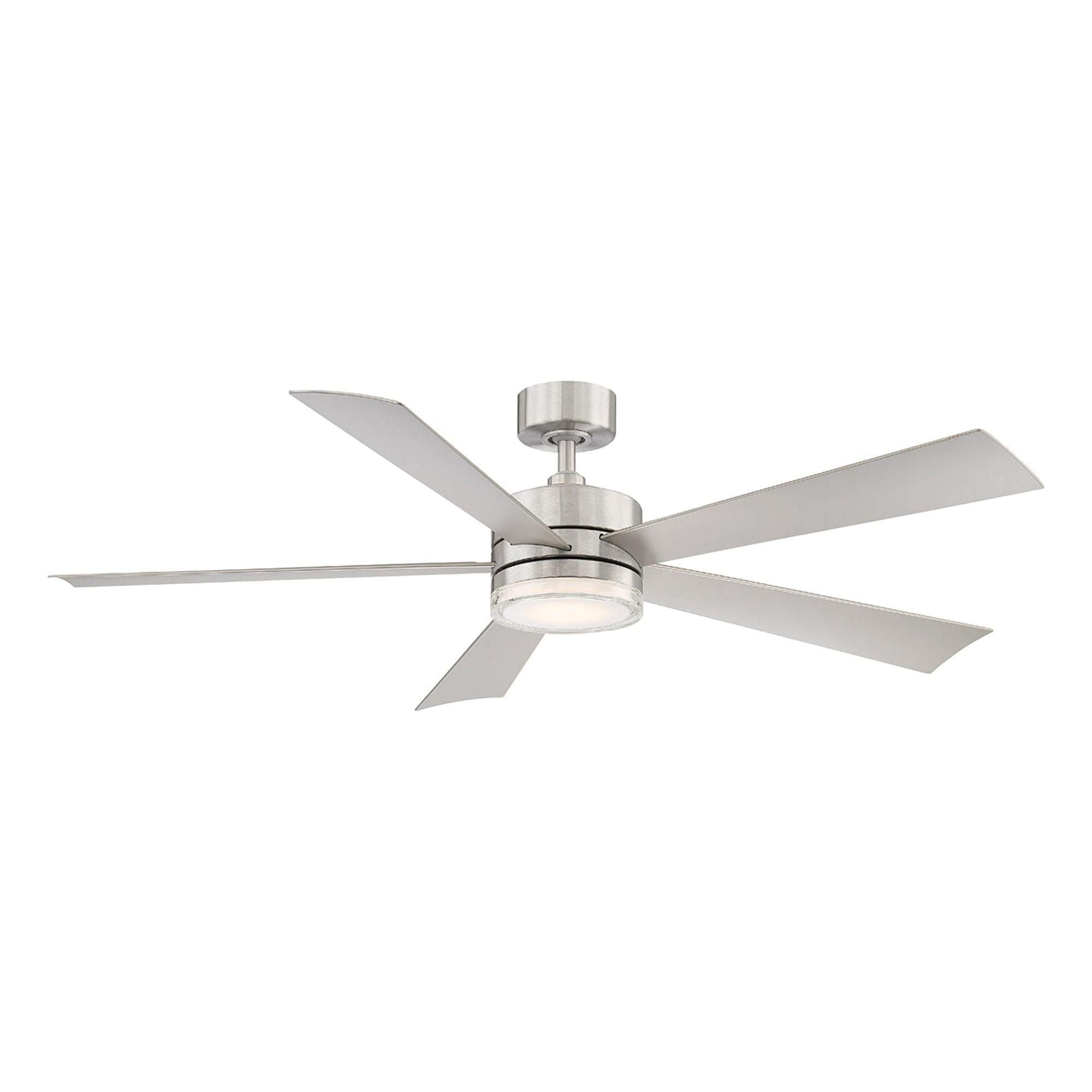 Modern Forms - Wynd Indoor/Outdoor 5-Blade 60" Smart Ceiling Fan with LED Light Kit and Remote Control - Lights Canada